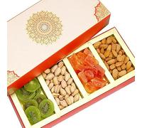 Diwali Dryfruits- Fusion 4 Part Almonds, Pistachios, Kiwi and Papaya Box