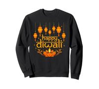 Diwali Lanterns Lotus Diya Happy Diwali Sweatshirt