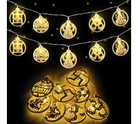 Diwali String Lights,5.4FT 10 LED Diya Fairy Lights,Diwali Decoration Items for Diwali Party Home Indoor Outdoor Decor (Warm-White, 5.4FT-Battery Powered)