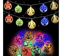 Diwali String Lights,9.8FT 20 LED Diya Fairy Lights,Diwali Decoration Items for Diwali Party Home Indoor Outdoor Decor (Multi-Color, 9.8FT-USB)