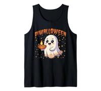 Diwalloween Halloween Boo Ghost Deepavali Happy Diwali Tank Top