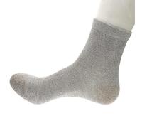 DIWANGQIANG 1 Pair ESD Condctive Socks w/Silver Fiber,Provides Earthing Grounding for Static Control,Unisex, Grey, Large