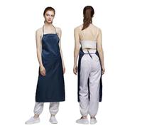DIWANGQIANG 10 Pack AntiStatic Apron,ESD Safe Dust-Free,Anti-Static for Electronics Clean Room Lab,Insulation Protection,Workshop Protective,Unisex,Navy Color, White, One Size: length 100CM(39.3") *