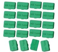 DIWANGQIANG 20 Pack VCI Tablets for Rustproof Packaging | Anti-rust Polymer Resin Tablets | Vapor Phase Anti-rust Tablet | Anti-rust Plastic Pellets, Green