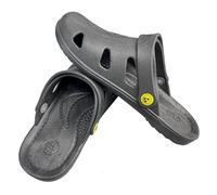 DIWANGQIANG Anti-static Slippers Closed Toe Six-Hole Sandals | ESD Safe Leading Slippers | Provides Grounding for Static Control | Unisex, Black, Black/Blue, blackone, 41 EU