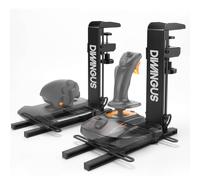 DIWANGUS Foldable HOTAS Desk Mounts for Flight Stick and Throttle, 2 Pack