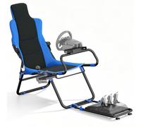 DIWANGUS Foldable Racing Simulator Cockpit, Adjustable Seat, Steel Frame