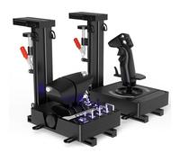 DIWANGUS Hotas Desk Mount, No Installation Joystick, Pack of 2 | Adjustable aluminium mounts, Compatible with Thrustmaster T.16000M FCS HOTAS/T Flight HOTAS/Warthog, Logitech X56/X52/X52 Pro