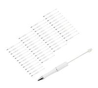 diwedaso 50x Colorful Bead Pens Ballpoint Pen Set for Office and School Multi Colored, White, 147x11.5mm