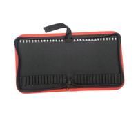 diwedaso Bit Storage Bag Organizer Suitable for Storage of Hand Tools Durable Portable Pouch for Electricians Plumbers and Carpenters Bit Carrier Professional, Black, 22.5x17.2x3cm