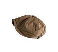 diwedaso Breathable Mens Newsboy Hat Soft 8 Panels Headwear for Fall Travel Spring Stylish and Comfortable Style Ascot, Brown M