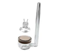 diwedaso Counter Check For Aquarium Planted Fish Tank Ensures High Density Air Circulation In Aquatic Habitat MIni Glass CO2 DiffuserIdeal For Small, Clear, 20x70mm