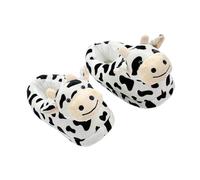 diwedaso Cute and Comfortable Novelty Warm Slippers Womens Avocado Shape Soft Cozy Anti-Slip Girls Winter Stuffed Kawaii, dairy cattle, 36-42 Yard