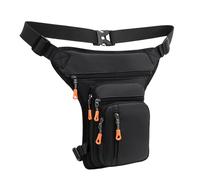 diwedaso Cycling Leg Bag Adjustable Waist Belt Convenient Carrying Universal Fit Outdoor Activities Leg Bag for Men OxfordCloth, Black