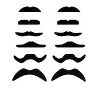 diwedaso Engage In Role Play With Versatile Mustache Set Gala Celebrations And Dramatic Performances Drawing People Attention. Self Adhesive Makes Easy To Put, Black