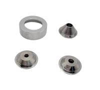 diwedaso Heavy-Duty Drywall Texture Nozzle Set Contractors Featuring Three Sizes to Handle Any Spraying Challenge Stainless Steel Spray Machine Nozzle Spray