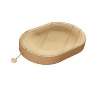 diwedaso Interactive Cat Scratching Pad Oval Cat Scratch Bed Lounge Bowl Fun Relaxation Zone For Pets Making Kitten Feel Comfortable And Warm. Corrugated