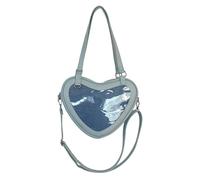 diwedaso Japanese College Student Heart Bag Large Capacity Crossbody Bag With Adjustable Strap Pin Display And Organization Of Essentials For Pin Display Shoulder, blue