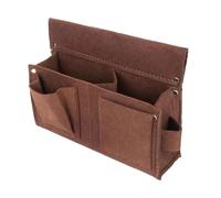 diwedaso Nail Pouch Nail Tool Pouch Multipurpose Construction Tool Work Apron Bag with Fiber Providing Ample Space for All Necessary Tools Without Being Too, Brown, 26x19x8cm