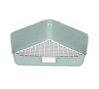 diwedaso Rabbit Litter Box For Cage Corner Featuring Comfortable Grid And Durable Snap Fastening Pet Training Can Be Fixed In Corner Of Cage Rabbit Litter Box