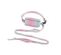 diwedaso Retractable Bungee Waist Leash Adjustable Fit Walking Running Jogging Offering Running Dog Leash With Glowing Reflective Stitching Is