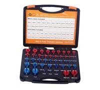 diwedaso Stainless Steel Bolt Identifier Gauge Set 44Pcs Includes Handy Storage Box Designed To Simplify Projects Nut And Bolt Thread Checker Identifier 44Pcs