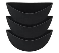 diwedaso Stronger Plants Healthier Garden Fabric Liner for Half Circle Flowerpot Felt Half Circle Flowerpot Liner Reusable, 3pcs 14 inches