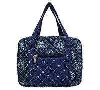 DIWI 11.25 X 8.25 X 2.75 Inches Super Giant Bible Cover Extra Large Bible Tote Bible Purse Quilted Cotton Zipper Closer Fit for NKJV Super Giant Print Reference Bible, C2 Blue Pane, XL,