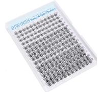 DIWINSH 168Pcs Spiky Lash Clusters 10-14mm Wispy Lash Extensions | Spiky Eyelash Clusters, Soft Thin Invisible Band, Individual Fluffy Eyelash Extension, Natural Volume C Curl, DIY at Home