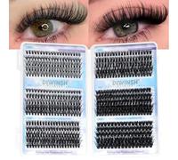 Diwinsh Individual Eyelashes, 600 Pieces, 30D+40D+50D+60D+80D+100D DCurl Lash Extension, DIY 8-16 mm Mix Eyelash Extensions, Individual Lash Clusters Volume Eyelash Clusters for Eyelash Extension at