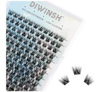 DIWINSH Lash Clusters 132 PCS 9-15mm Mix Wispy Eyelash Clusters D Curl Volume Cluster Eyelash Extensions Natural Reusable with Clear Lashes Band Individual Wispy cluster Lash Extensions (MQ-9-15mm)