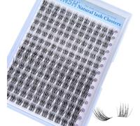 DIWINSH Short Lash Clusters 10-12mm Eyelash Extensions 168PCS Clear Band | C Curly Wispy Eyelash Clusters, Soft Thin Invisible Band, Natural Individual Fluffy small Lashes, DIY Lash Extensions at Home