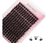 DIWINSH Wispy Cluster Lashes 168Pcs D Curl Mix 10-16mm Natural Fluffy Individual Lashes Clusters Volume Eyelash Extensions DIY Cluster Eyelashes at Home (MD-168Pcs-10-16mm)