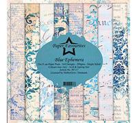 Dixi Craft Paper Favourites Blue Ephemera 15cm x 15cm Paper Pad