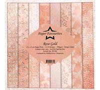 Dixi Craft Paper Favourites Rose Gold 15cm x 15cm Paper Pad