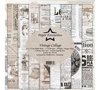 Dixi Craft Paper Favourites Vintage Collage Newspaper 15cm x 15cm Paper Pad
