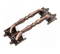 Dixiao 2 Pcs Upgraded Red Bronze Barn Door Handles, Heavy Duty Barn Door Pulls, Cabinets Doors Pull Handle, Zinc Alloy Sliding Door Gate Handle Knobs for Furniture Closet Cupboard Kitchen (2)