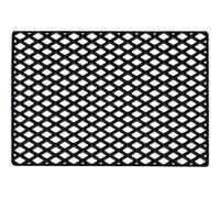 Dixie - Black Grid Doormat, 45x75 cm - Black