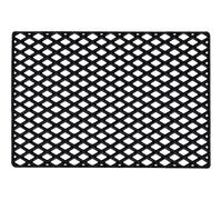 Dixie - Black Grid Doormat, 60x90 cm - Black
