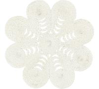 Dixie - Elin Anemone Placemat 40 cm, White - White
