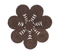 Dixie Elin placemat anemone Ø40 cm Coffee