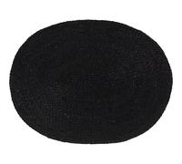 Dixie - Elin Placemat Oval, Black - Black
