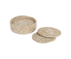 Dixie Ella coaster Ø10.5 cm 6-pack Beige