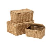 Dixie Esther storage box with lid 3 pieces Natural
