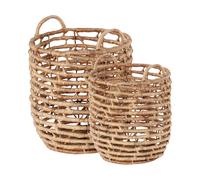 Dixie Lily storage baskets U-shape open twist 2 pieces Natural