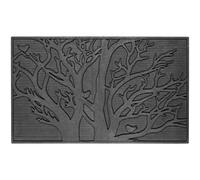 Dixie - Tree Rubber Mat, 45x75 cm - Black