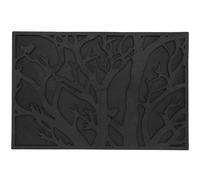 Dixie - Tree Rubber Mat, 60x90 cm - Black