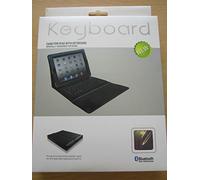 DIXIETREE Purple Bluetooth Wireless Keyboard Leather Carry Case/Stand for Old iPad 1,2,3