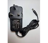 DIXIETREE Replacement 12V MAINS AC-DC Switching Adaptor Power Supply for AKAI XR20 BEAT STATION, 12V DC 2.0A, UK Plug, CE Certified, Negative Centre Polarity