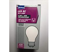 DIXIETREE Replacement Pack of 5 Wickes LED BC GLS Lamp 5.6W = 40W 470lm B22 Light Bulb
